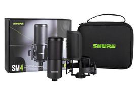 Shure SM4-K-KIT - condenser microphone, externally polarised, handle, popfilter, case