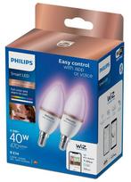 Philips Smart WiZ 40W C37 E14 gudrā LED spuldze  2200-6500K RGB 2PF/6 929002448841 8719514372726