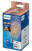 Philips Smart WiZ 60W ST64 E27 gudrā LED spuldze 90CRI 2700-6500K caurspīdīga 929003018621 8719514372245