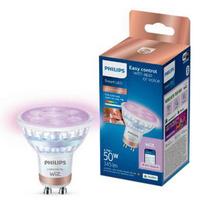 Philips Smart WiZ 50W GU10 gudrā LED spuldze  GLASS 2200-6500K RGB  929003772321 8720169296800