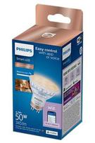 Philips Smart WiZ 50W GU10 gudrā LED spuldze  GLASS 90CRI 2700-6500K TW  929003772221 8720169296787