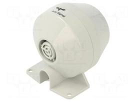 Signaller: sound | horn | 220VDC | 92dB | KDH | IP43 | Ø75x72mm | ABS