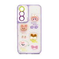 Nugarėlės dėklai iLike Apple iPhone 15 Pro EPOXY CARTOON COVER Light Purple