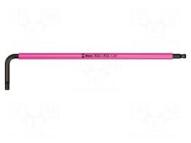 Wrench: hex key | inch,Hex Plus,spherical | HEX 1/8" | steel | long