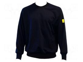 Sweatshirt | blue (dark) | cotton,polyester,conductive fibers