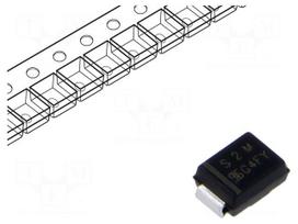 Diode: rectifying | SMD | 1kV | 2A | 1.5us | SMB | Ufmax: 1.15V | reel,tape