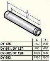 Concentric extension D110/150 500mm, DY811