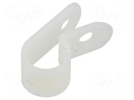 Fixing clamp | Cable P-clips | ØBundle : 7.9mm | W: 9.5mm | polyamide