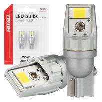 Automobilių lemputės, Motociklų ir traktorių technikos šviestuvai // Automobilių lemputės, Motociklų ir traktorių technikos šviestuvai // Żarówki led canbus t10 w5w 2smd 3570 white 12v 24v amio-04256