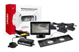 Automobilių ir motociklų prekės, elektronika, navigacija, CB radijas // Parkavimo jutiklių sistemos | Centrinio užrakto sistema | Automobilių signalizacijos // Zestaw czujników parkowania tft01 4,3" z kamerą hd-402-led 4 sensory czarne truck
