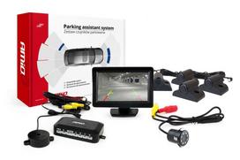 Automobilių ir motociklų prekės, elektronika, navigacija, CB radijas // Parkavimo jutiklių sistemos | Centrinio užrakto sistema | Automobilių signalizacijos // Zestaw czujników parkowania tft01 4,3" z kamerą hd-308-led 4 sensory czarne truck