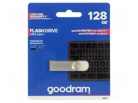 Pendrive | USB 3.2 Gen 1 | 128GB | R: 60MB/s | W: 20MB/s | silver | USB A