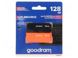 Pendrive | USB 3.2 Gen 1 | 128GB | R: 60MB/s | W: 20MB/s | black,orange