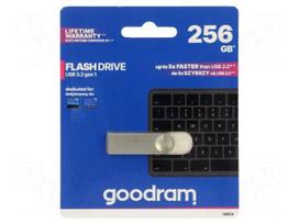Pendrive | USB 3.2 Gen 1 | 256GB | R: 60MB/s | W: 20MB/s | silver | USB A