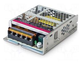 Power supply: switching | for building in | 50W | 24VDC | 2.1A | OUT: 1