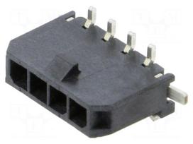 Connector: wire-board | socket | male | PIN: 4 | Micro-Fit 3.0 | 3mm | 5A