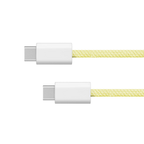 Išmaniųjų telefonų atsarginės dalys // Kabeliai // Kabel USB typu C - USB typu C 60 W 1,5 m żółty Kruger&Matz Basic