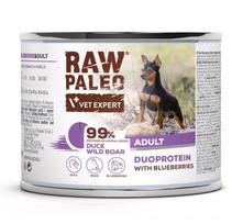 VETEXPERT Raw Paleo Duoprotein Duck & Boar Adult - wet dog food - 200g