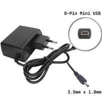 Universal Network Charger K-F11 2 in 1 - 8 Pin Mini USB UC-E6 UC-E16 UC-E17 + 3.5 mm X 1.00 mm Nokia 6230 5V 1A