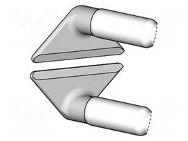 Tip | 12mm | flat blade | for thermal stripping of wires | 2pcs.