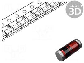 Diode: Zener | 0.5W | 24V | SMD | reel,tape | MicroMELF quadro | ZMC