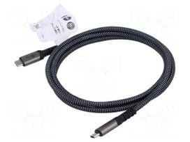 Cable | Thunderbolt 3,Thunderbolt 4,USB 4.0 | 1.5m | black,grey