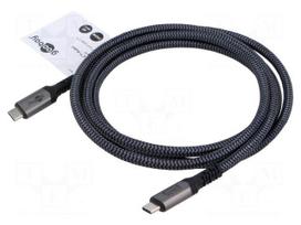 Cable | Thunderbolt 3,Thunderbolt 4,USB 4.0 | 1.8m | black,grey
