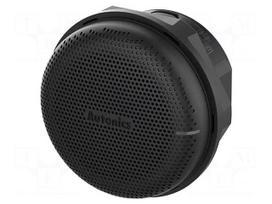 Signaller: sound | buzzer | 12÷24VDC | B7VA | IP65 | black | on panel
