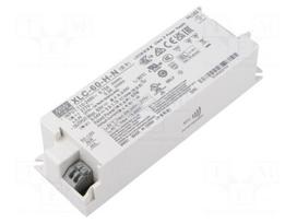 Power supply: switching | LED | 60W | 9÷54VDC | 900mA÷1.7A | 155÷400VDC