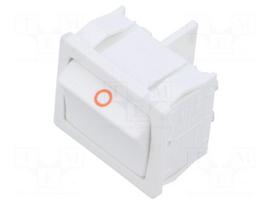 ROCKER | DPST | Pos: 2 | ON-OFF | 10A/250VAC | white | IP40 | none | 100mΩ