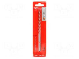 Drill bit | for concrete,impact | Ø: 6mm | L: 150mm