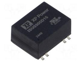 Converter: DC/DC | 3W | Uin: 4.5÷12VDC | Uout: 15VDC | Uout2: -15VDC
