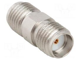 Adapter | SMA female,both sides | Insulation: PTFE | 50Ω | 18GHz