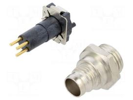 Connector: M8 | male | PIN: 3 | IP67 | vertical | shielded | socket | reel