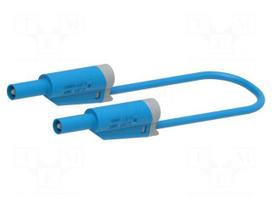 Test lead | 25A | banana plug 4mm,both sides | Urated: 1kV | Len: 0.5m