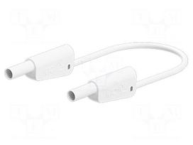 Test lead | 32A | banana plug 4mm,both sides | Urated: 1000V | white