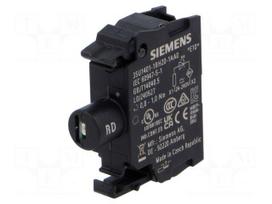Illuminating unit | 22mm | 3SU1.5 | Illumin: LED | front | red | -25÷70°C