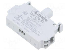 Illuminating unit | 22mm | Platinum | Illumin: LED | front | blue