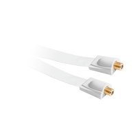 Kompiuterių komponentai ir priedai // PC/USB/LAN kabeliai // Kabel gniazdo F-gniazdo F okienny HQ biały