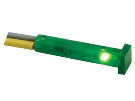 SQUARE 7 x 7mm PANEL CONTROL LAMP 12V GREEN