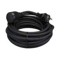 RUBBER EXTENSION CABLE - 25 m - BLACK - 3G2.5 - FRENCH SOCKET
