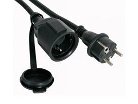 RUBBER EXTENSION CABLE - 5 m - 3G2.5 - SCHUKO