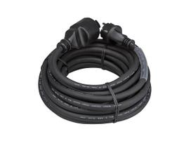 RUBBER EXTENSION CABLE WITH SHRINK TUBE - 3G2.5 - 10 m - FRENCH SOCKET