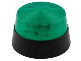 LED FLASHING LIGHT - GREEN - 12 VDC - ø 77 mm
