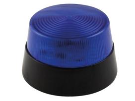LED FLASHING LIGHT - BLUE - 12 VDC - ø 77 mm