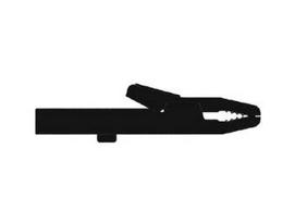INSULATED CROCODILE CLIPS 4mm 25A / BLACK (AK 2 S)
