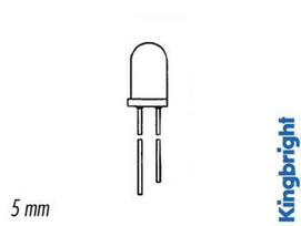 5mm infrared emitting diode blue - transparent 940nm