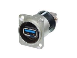 NEUTRIK - Reversible USB 3.0 gender changer (type A and B) - nickeled D housing
