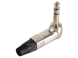 NEUTRIK - JACK PLUG CONNECTOR, 3-PIN MALE, 6.3 mm, 90°, NICKEL