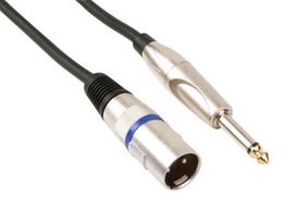 XLR CABLE - XLR MALE to JACK 6.35 mm - MONO - 6 m